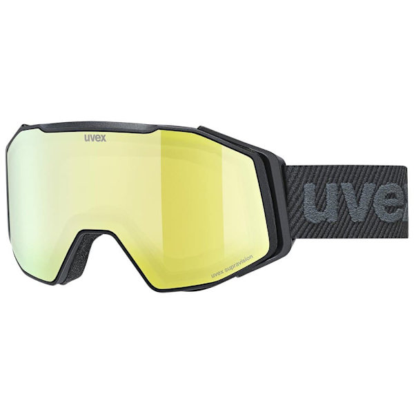 Uvex Gravity Supravision Skibriller Sort Mirror Yellow Supravision Clear Orange/CAT3