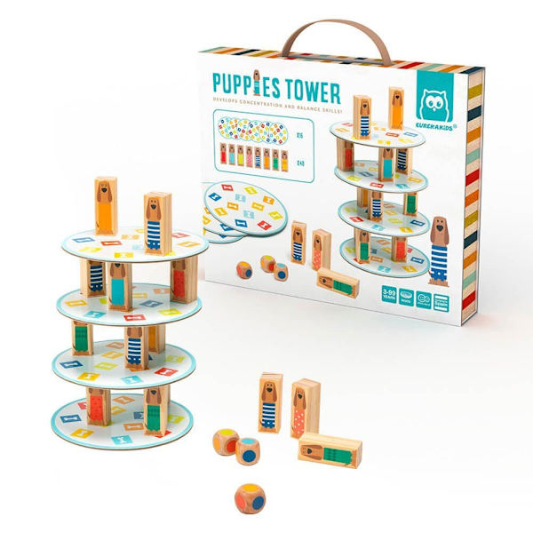 Eurekakids Puppies Tower Strategispil