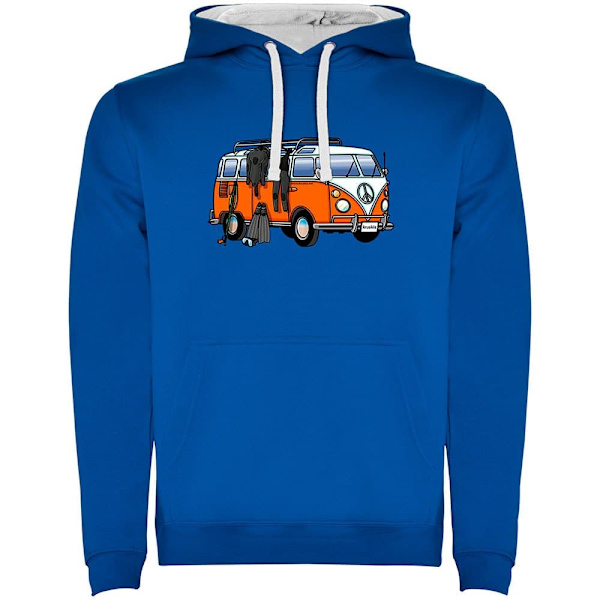 Kruskis Hippie Van Spearfish Two-colour Hættetrøje Blå XL Mand