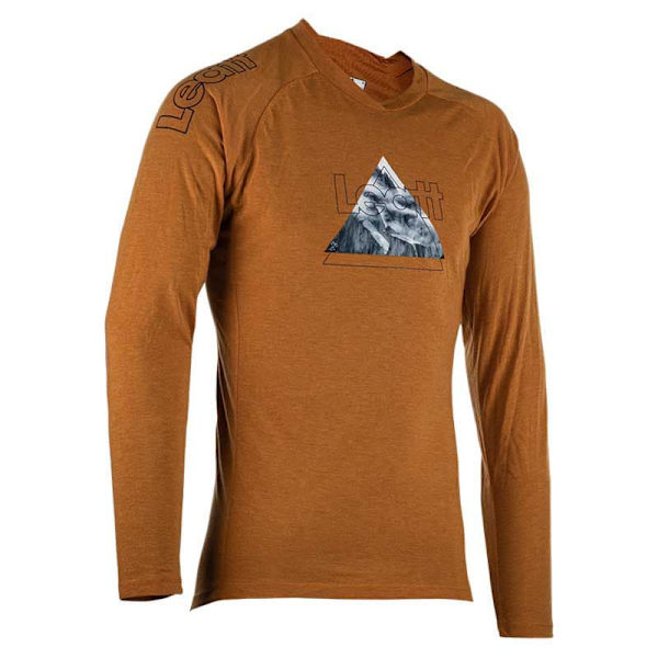 Leatt Gravity 2.0 Långärmad Endurotröja Brun M Man