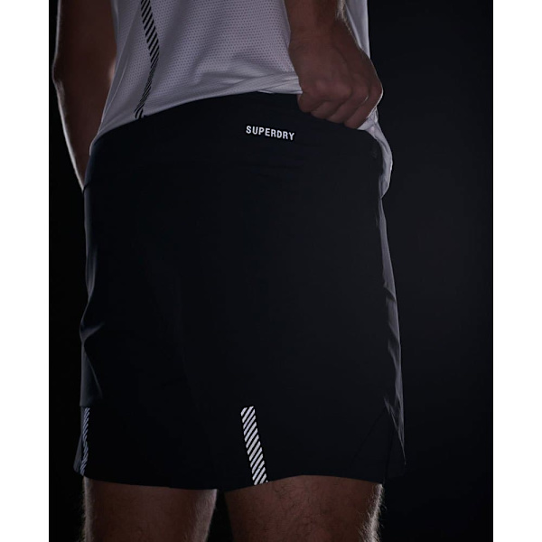 Superdry Shorts Run Premium Layered Sort 2XL Mand