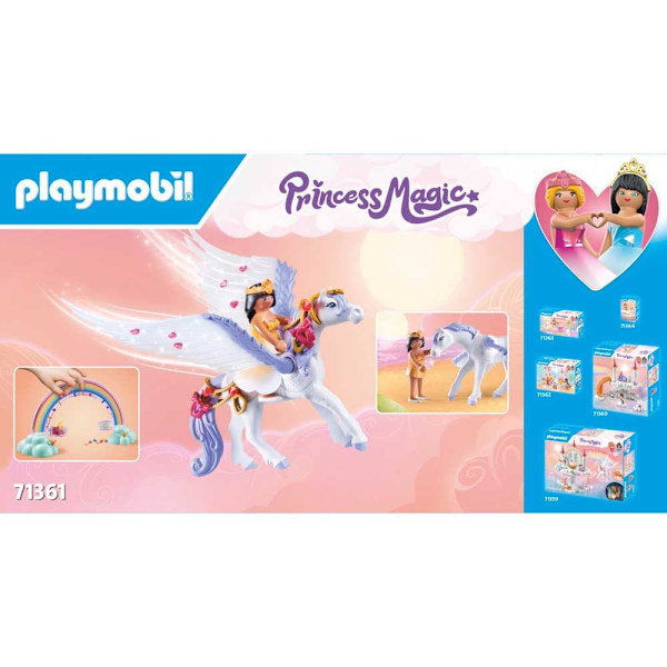Playmobil Peaso Med Regnbue I Skyerne Konstruktion Spil Con Flerfarvet