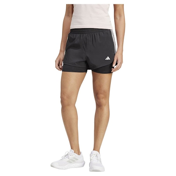 Adidas Pacer 2in1 Shorts Sort 2XS Kvinde