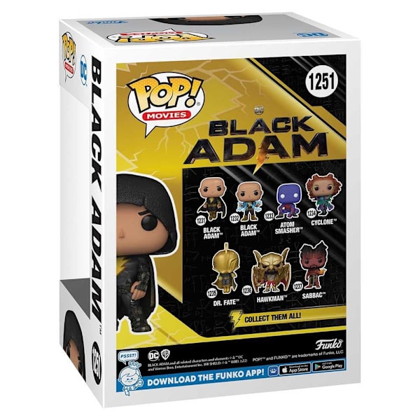 Funko Pop Dc Comics Black Adam Black Adam Con Capa 1251 Exclusivo Svart