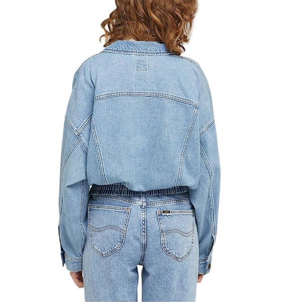 Lee Batwing Rider Jeansjacka Blå 2XL Kvinna