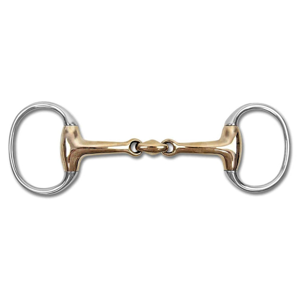 Waldhausen Double Broken Snaffle Egg Butt Gylden 12.5 cm