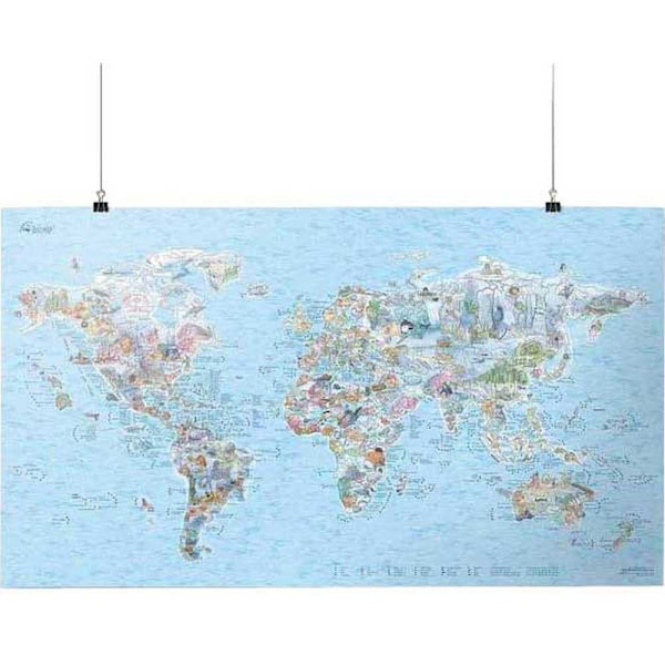 Awesome Maps Dykkerkort Blå