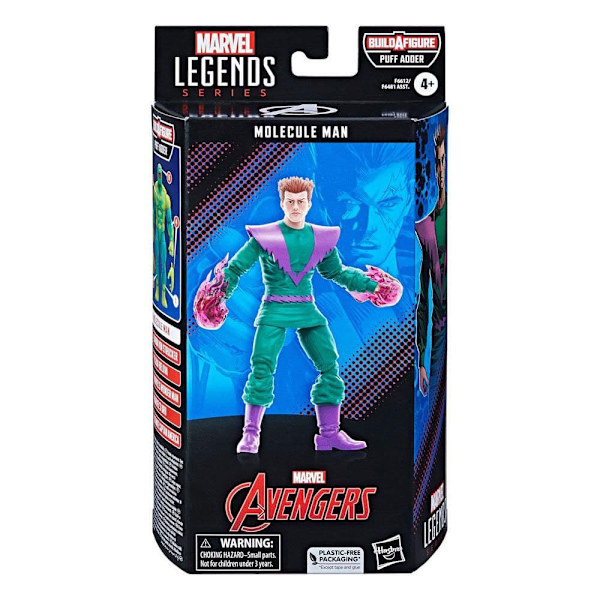 Hasbro Action Figur Puff Adder Baf: Molecule Man Marvel Legends 15 Cm Flerfarvet