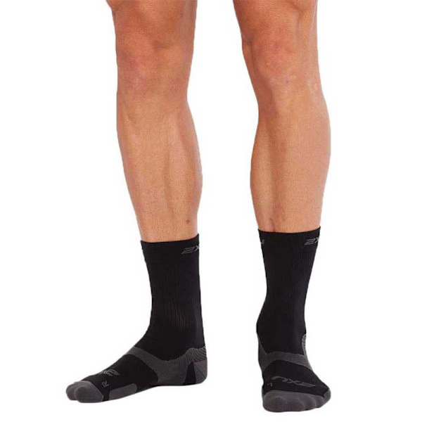 2xu Sokker Vectr L Cush Sort EU 38-41 1/2 Mand
