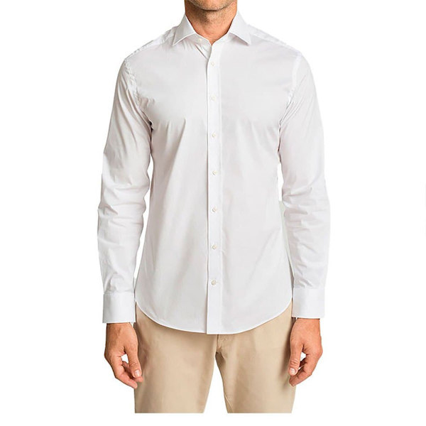 Hackett Stretch Pop Bc Pitkähihainen Paita Valkoinen L Mies