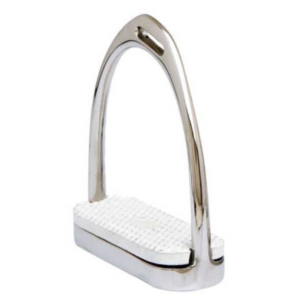 Sefton Rostfri Offset Slitbana Engelska Stigbyglar Simple Silver 12 cm