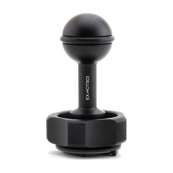 X-adventurer Lätt åtdragande Hotshoe Kuladapter 1 Silver