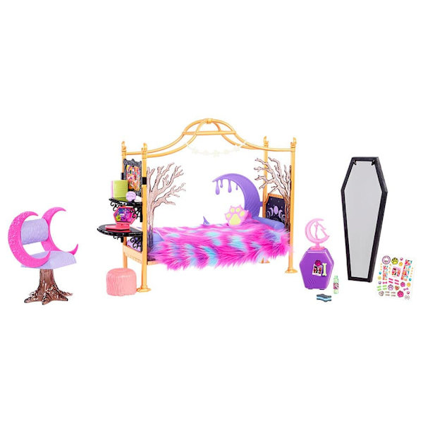 Monster High Vargens Rum Clawdeen Rosa