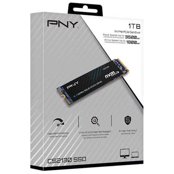 Pny Hårddisk Cs2130 1tb Ssd M.2 Nvme Svart