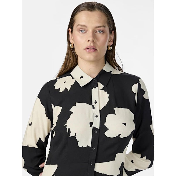 Yas Savanna Kjole Med Lange ærmer Sort 2XL Kvinde
