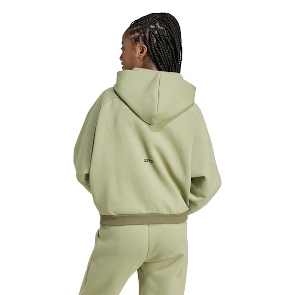 Adidas Z.n.e Sweatshirt Med Dragkedja Grönt XL / Regular Kvinna