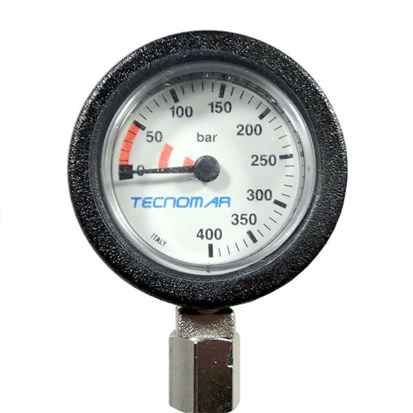 Ist Dolphin Tech Trykmåler Sidemount Sort 20 cm