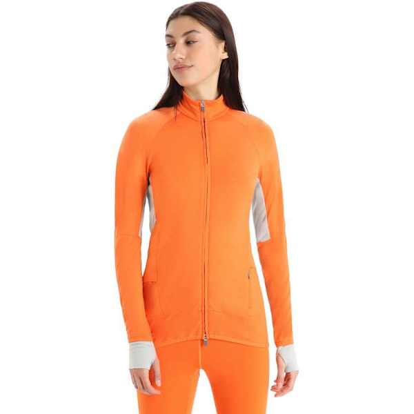 Icebreaker Zone Knit Zip Huppari Oranssi L Nainen