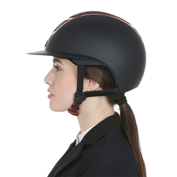 Equestro Hjelm Modello Eclipse Stone Mat Wide Visor (3 Padding)  53-55 cm