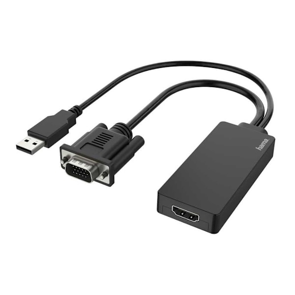 Hama Hdmi Till Vga-adapter Usb Full Hd Silver
