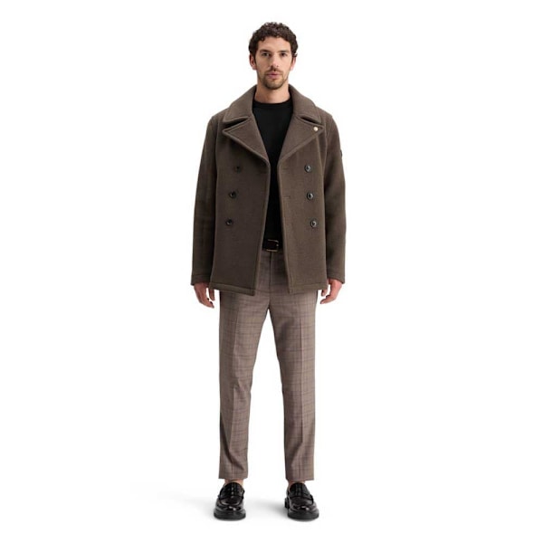 Scotch & Soda Wool Blend Peacoat Jacka Brun 2XL Man