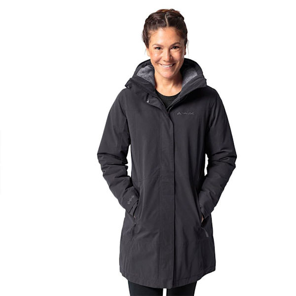 Vaude Skomer Wool Ii Parka Svart 42 Kvinna