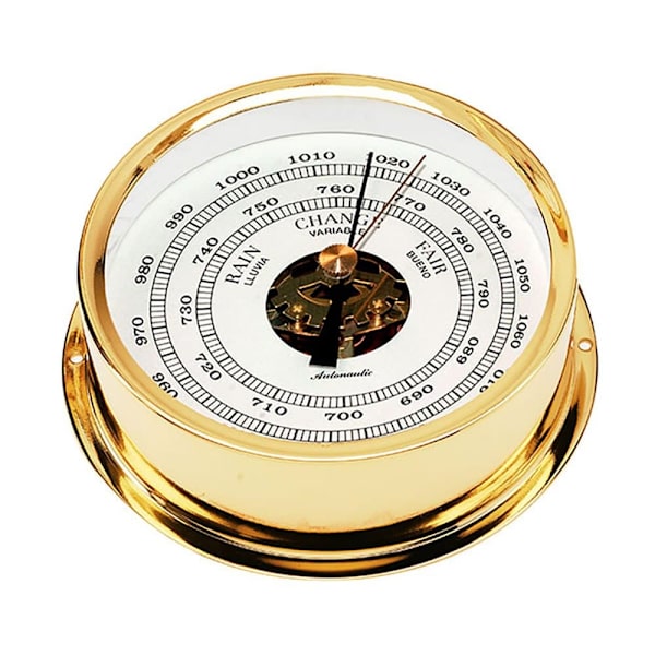 Autonautic Instrumental Nautisk Barometer B120d Gylden