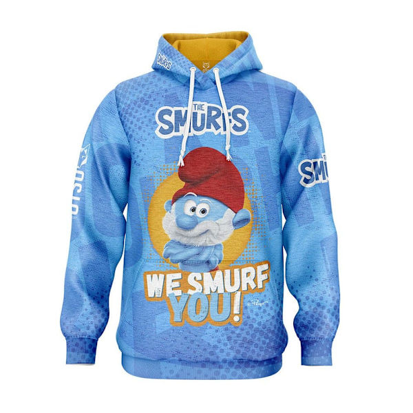 Otso Luvtröja Smurfs We Smurf You! Blå L Man