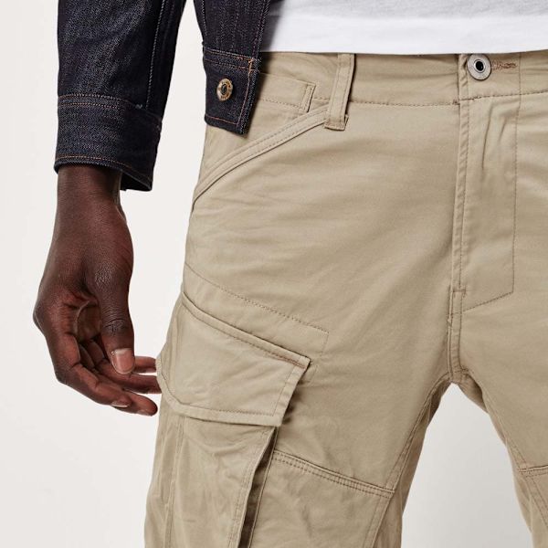 G-star Byxor Rovic Zip 3d Tapered Beige 32 / 30 Man