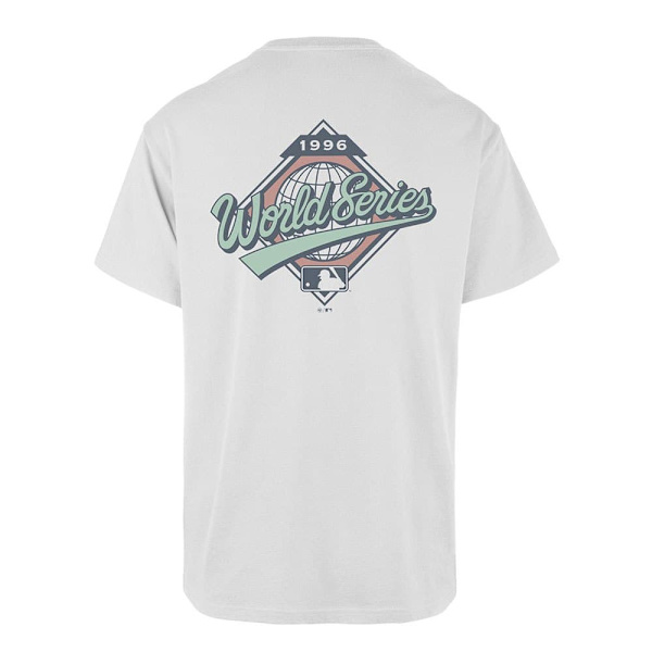 47 Mlb New York Yankees Backer Bu017tmbect610348 T-shirt Med Korte ærmer Hvid M Mand