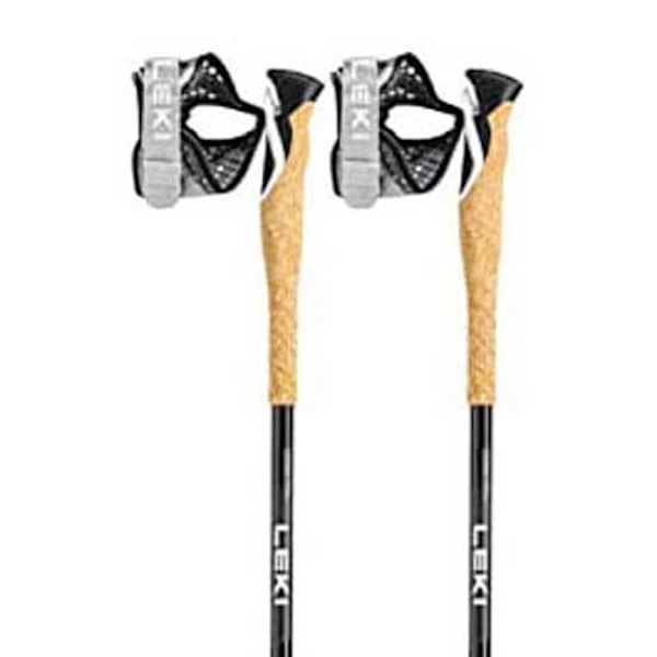 Leki Polakker Cross Trail Lite Carbon Sort 100-135 cm