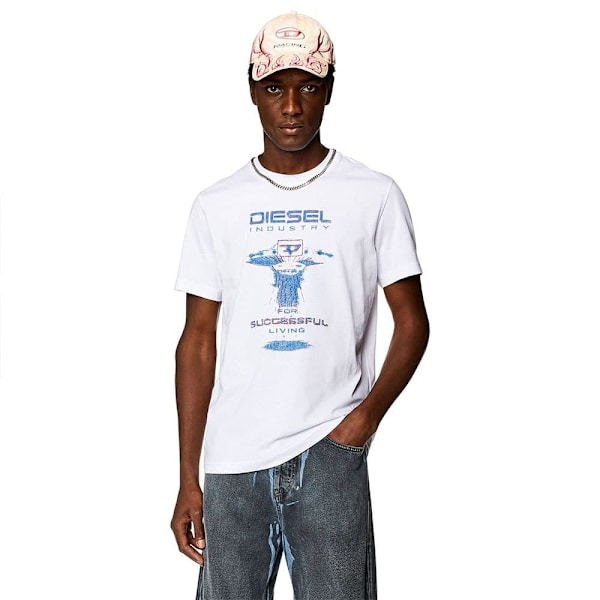 Diesel Kortærmet T-shirt Diegor K69 Hvid L Mand