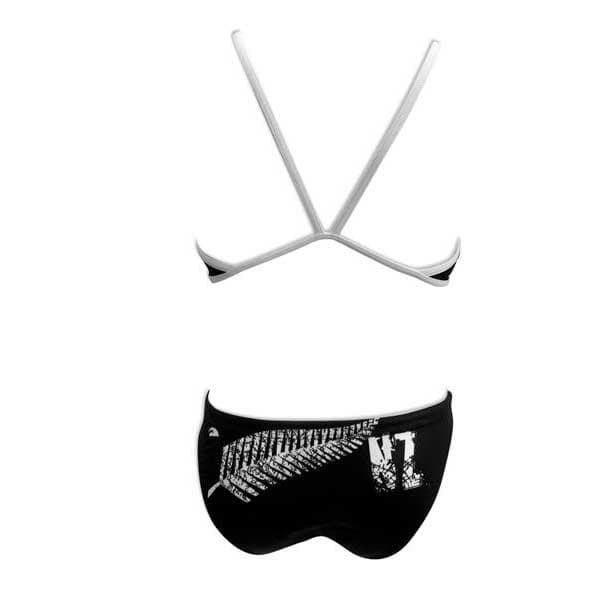 Turbo New Zealand Bikini Med Tynd Rem Hvid,Sort 9-10 Years Dreng