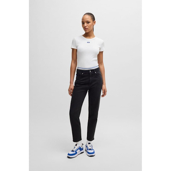 Hugo Easy B 10257055 T-shirt Med Korta ärmar Vit XL Kvinna