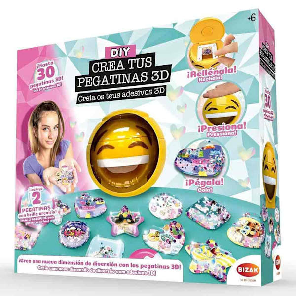 Bizak Opret Din Klistermærker 3d Gul