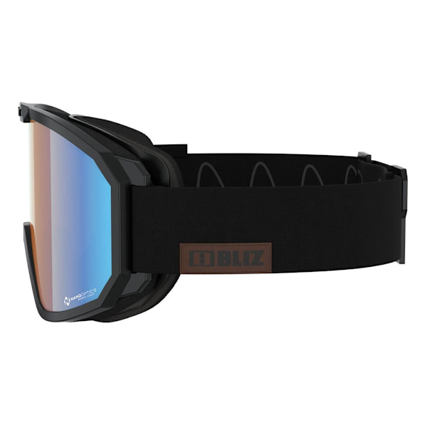 Bliz Rave Skibriller Sort Nano Optics Nordic Light - Orange w Blue Multi/CAT1