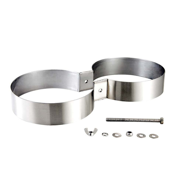 Tecnomar Inox Ring For Twin Tanks 12/15/18/20 Liters Silver