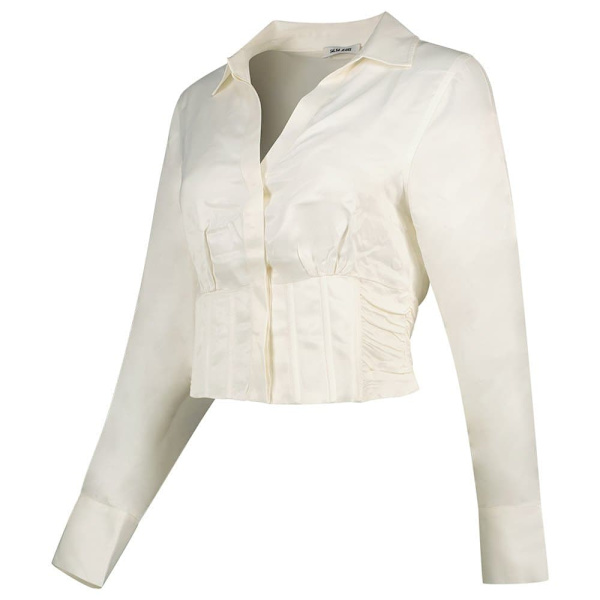 Salsa Jeans Pitkähihainen Paita 21007366 Beige L Nainen