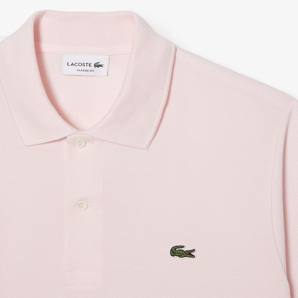 Lacoste Kortärmad Pikétröja Caiman Rosa L Man