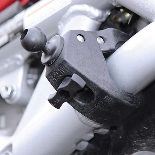 Ram Mounts Tough-claw™ Medium Clamp-pallojalusta Hopeinen