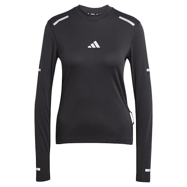 Adidas Ultimate Running Reflective T-shirt Med Lange ærmer Sort L Kvinde
