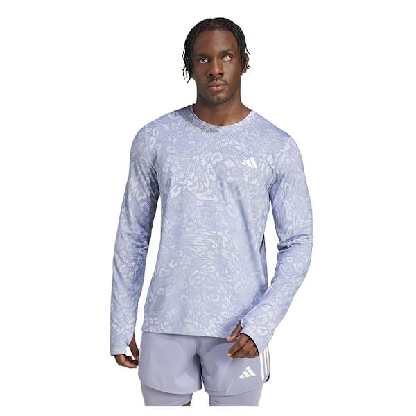 Adidas Own The Run Climacool 3 Stripes T-shirt Med Lange ærmer  L Mand