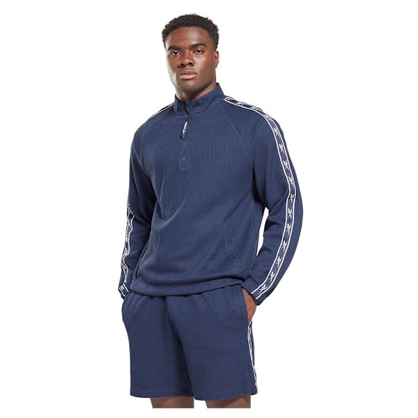 Reebok Sweatshirt Identity Vector Tape Waffle Blå S Mand