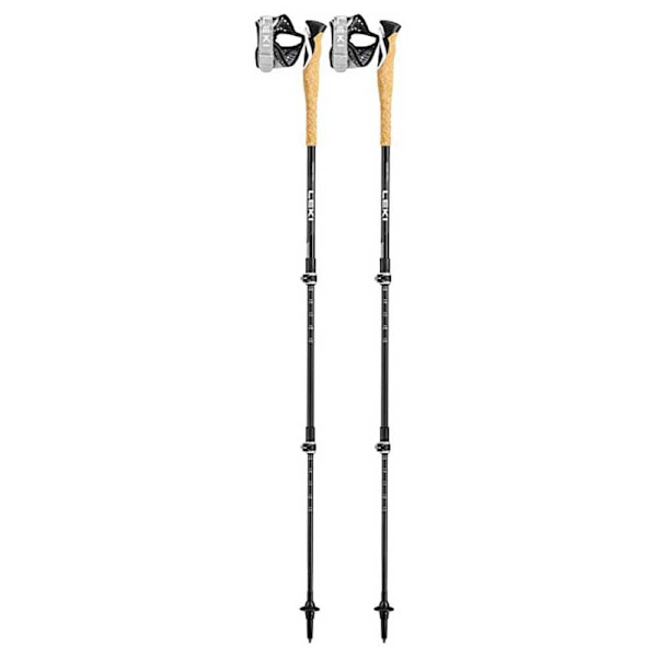 Leki Polakker Cross Trail Lite Carbon Sort 100-135 cm