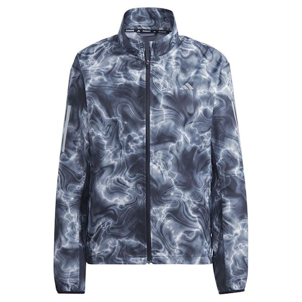 Adidas Jakke Own The Run Allover Print Windbreaker Grå XS Kvinde