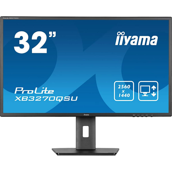 Iiyama Prolite Xb3270qsu-b1 32´´ Qhd Ips Led 100hz Skærm Sort