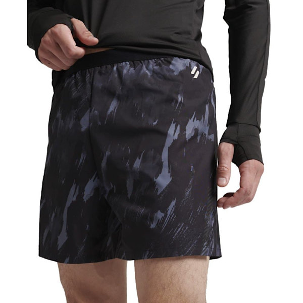 Superdry Shortsit Run Race Harmaa XL Mies