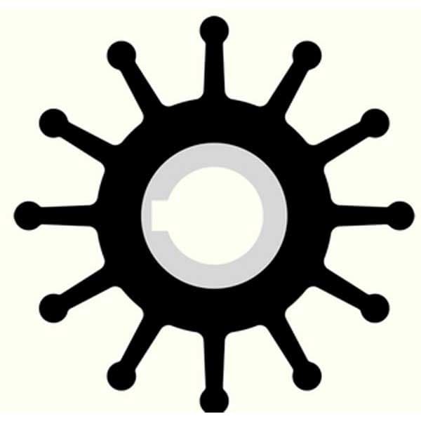 Sherwood Remplacement Impeller Kit Sort 57 mm