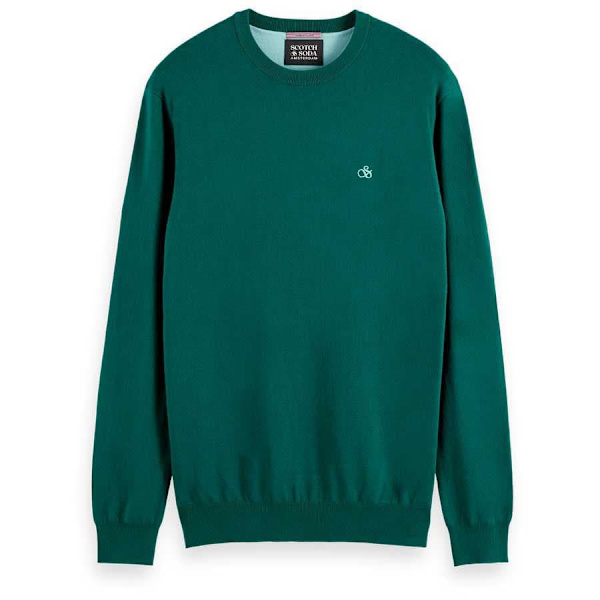 Scotch & Soda Essential Viscose Trøje Grøn M Mand