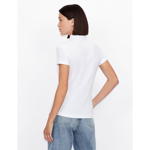 Armani Exchange 8nyf73_yj17z Kortærmet Polo Hvid S Kvinde